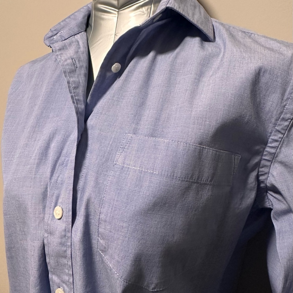 2 for $20 J. Crew Light Blue Women's Button-Down Shirt - Picture 2 of 8